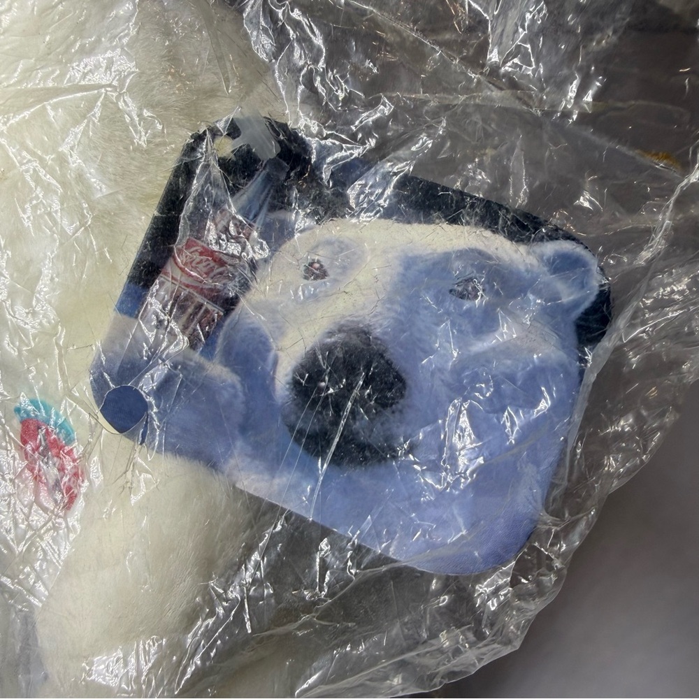 Vintage Coca Cola Plush Bear 7 Inch 1993 SEALED IN ORIGINAL BAG - Picture 7 of 7